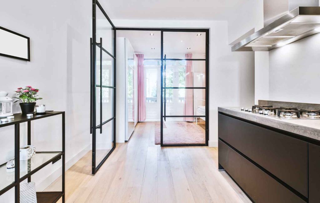 Glass doors